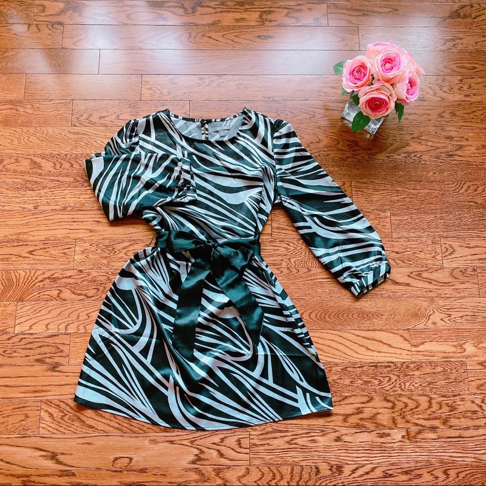 Zebra Print Stretch Dress